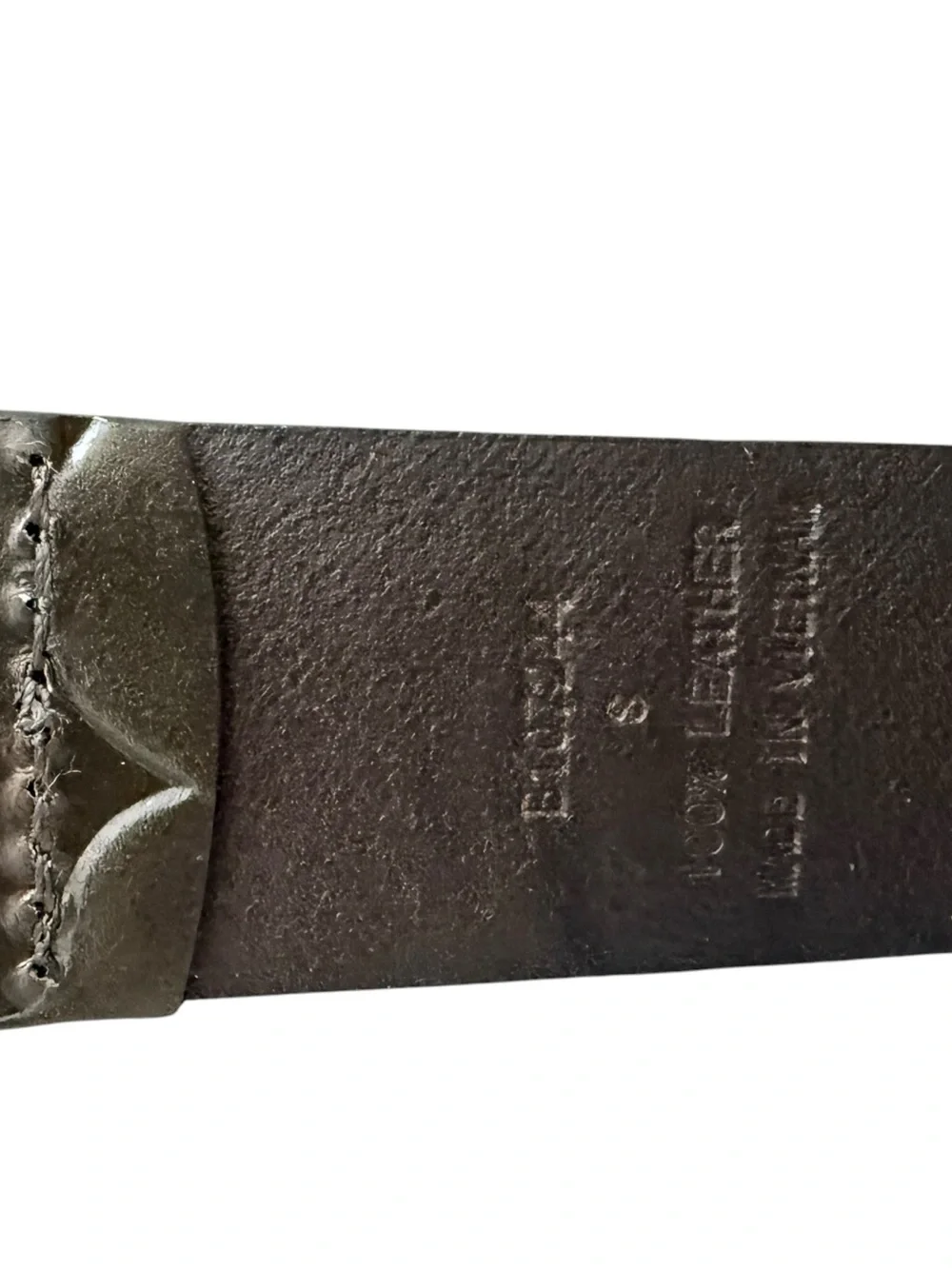 Patricia Nash Black Embossed Leather Belt with Gold Buckle